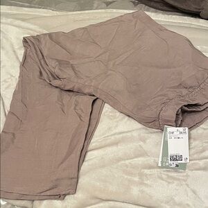 H&M Linen Blend Pants in taupe